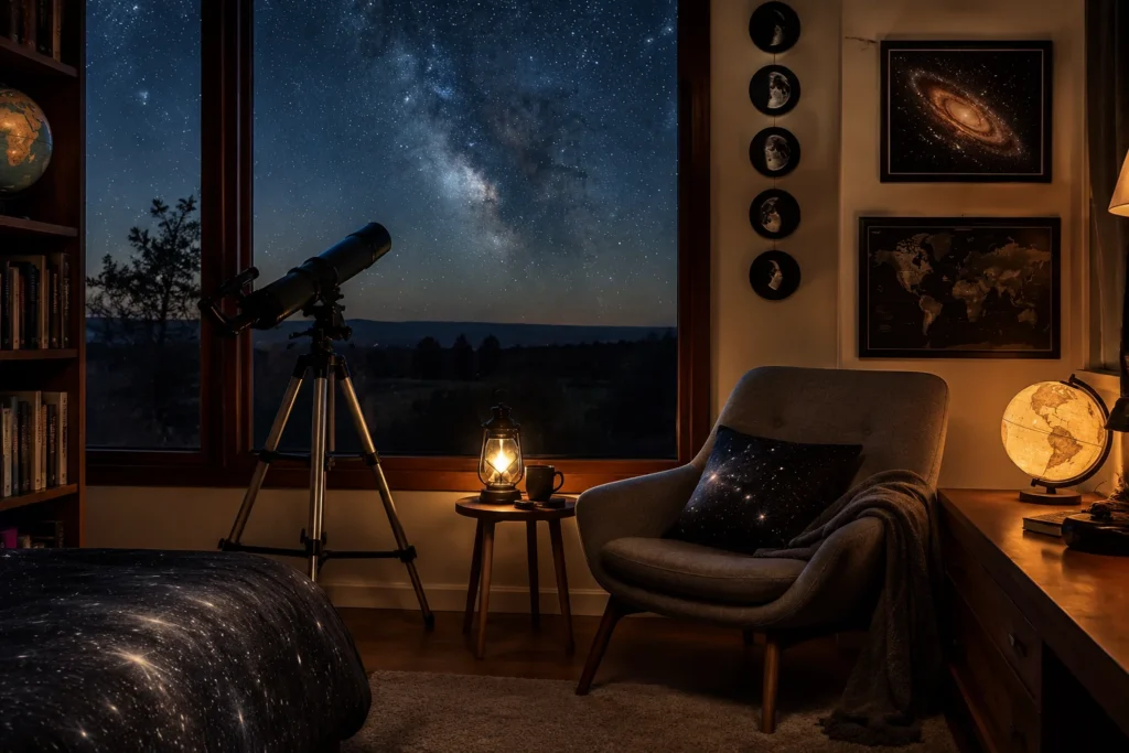 Stargazing from a cozy nook